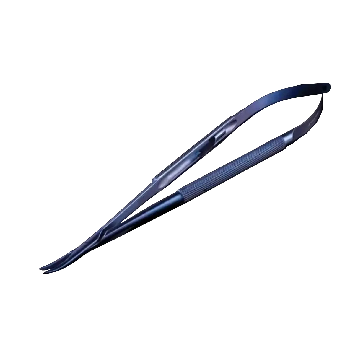 Titanium Blue Curved Tip Sharp Castroviejo Scissors